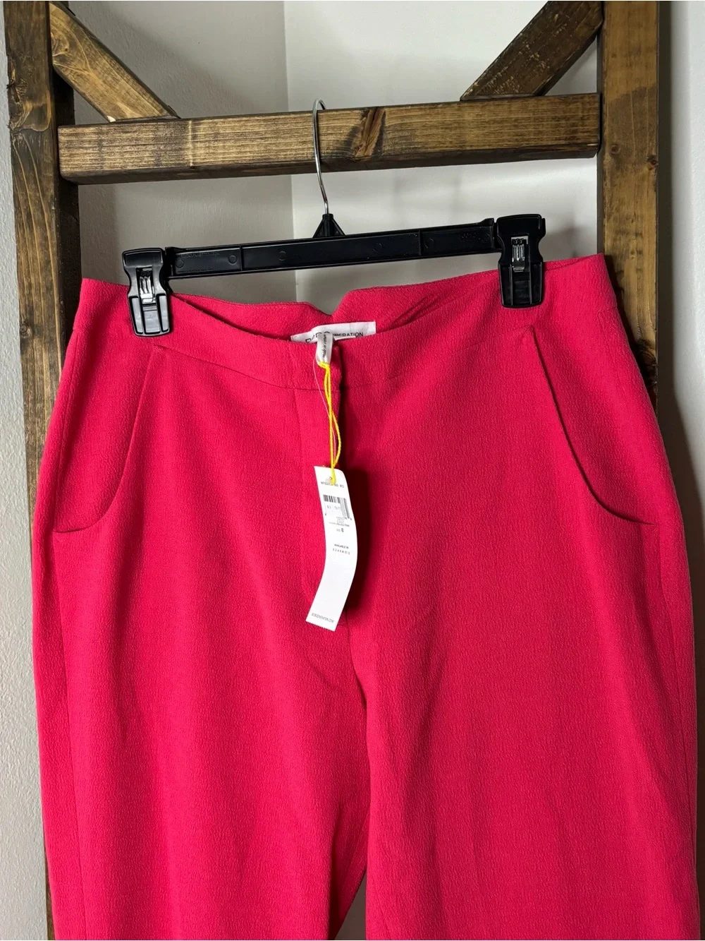 BCBGeneragion Women's Hot Pink Ponte Knit Pull-On Pants Size 8